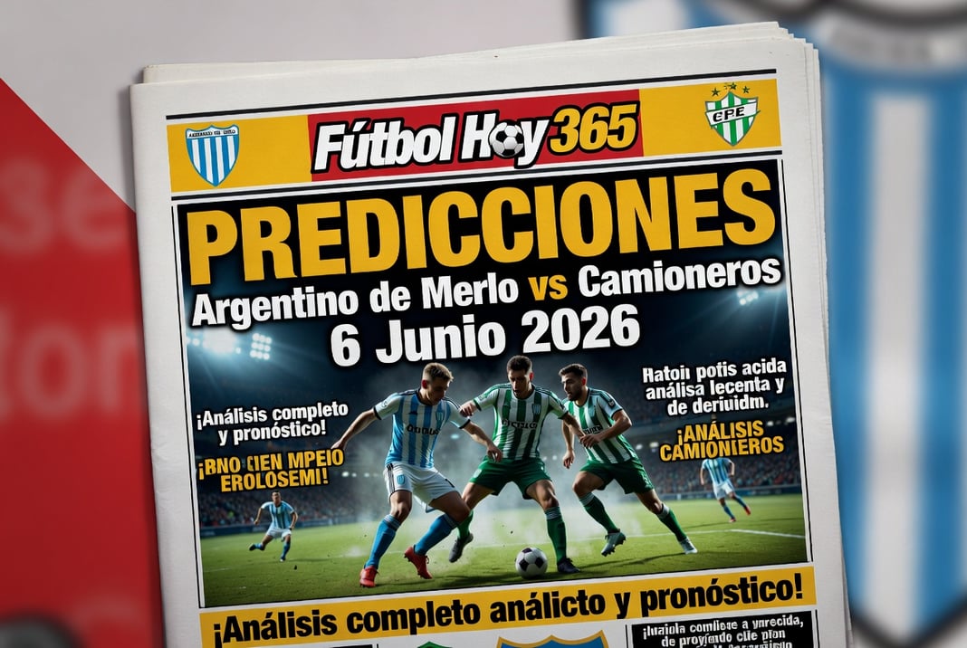 Predicciones Argentino de Merlo vs Camioneros 6 Junio 2026