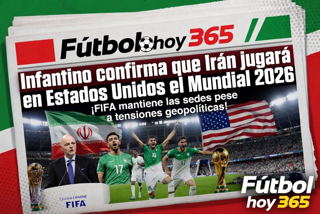 Infantino confirma que Irán jugará en Estados Unidos el Mundial 2026