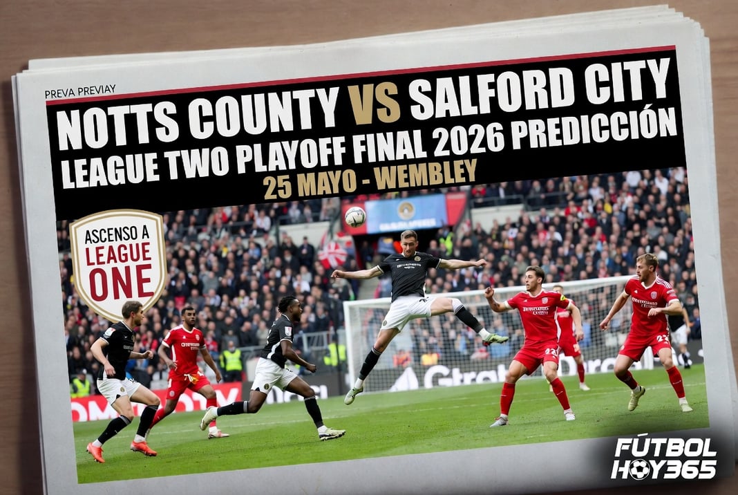 Notts County vs Salford City League Two 2026 Prediccion 25 Mayo