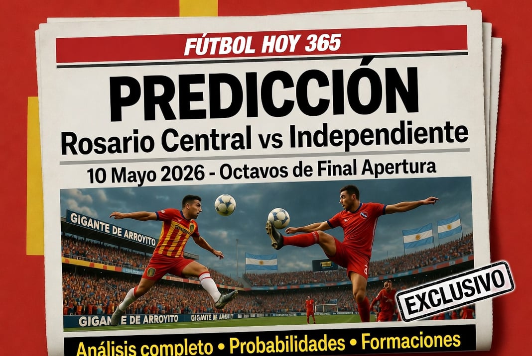 Prediccion Rosario Central vs Independiente 10 Mayo 2026