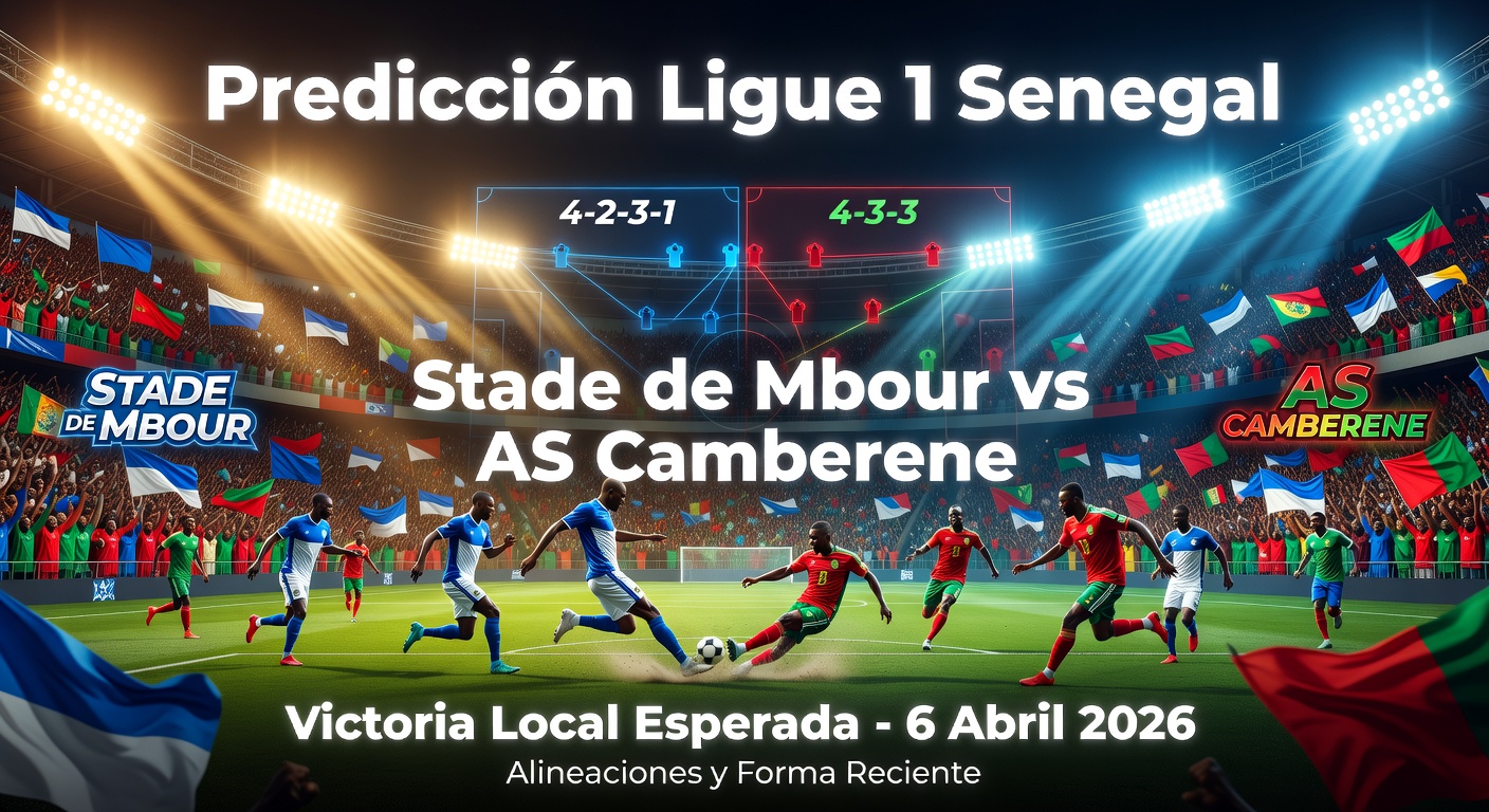 Stade de Mbour vs AS Camberene Pronóstico / Prediction