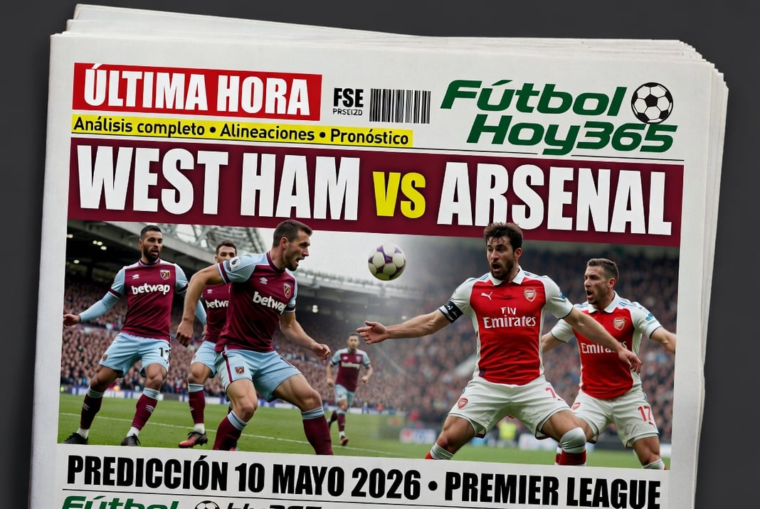 West Ham vs Arsenal Prediccion 10 Mayo 2026 Premier League