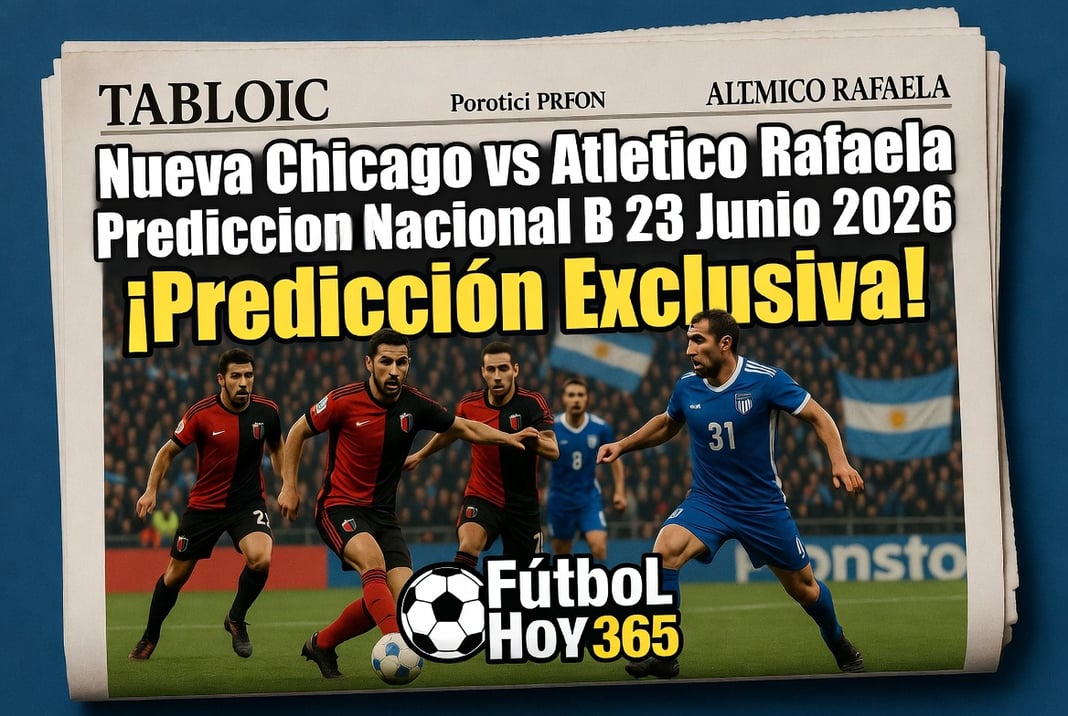 Nueva Chicago vs Atletico Rafaela Prediccion Nacional B 23 Junio 2026