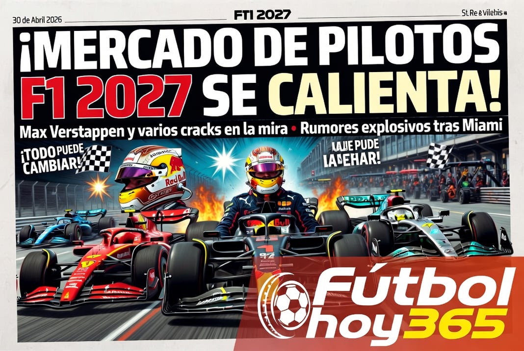 ¡Mercado de pilotos F1 2027 se calienta! Max Verstappen y varios cracks en la mira