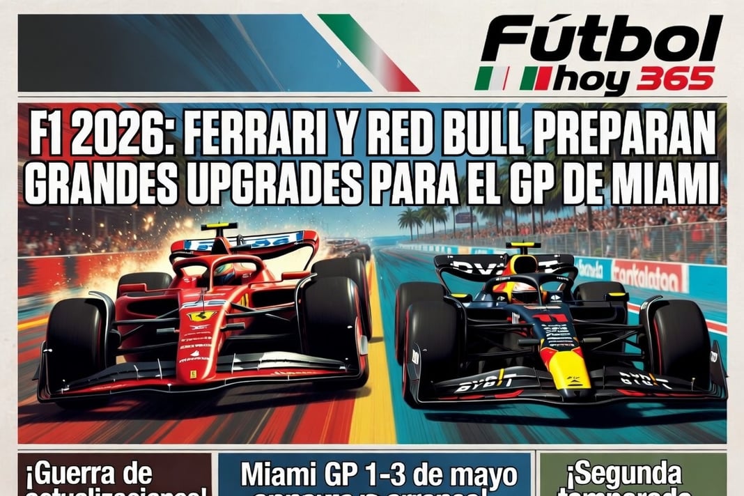 F1 2026 Ferrari y Red Bull preparan grandes upgrades para el GP de Miami