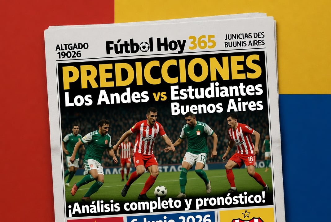 Predicciones Los Andes vs Estudiantes Buenos Aires 6 Junio 2026