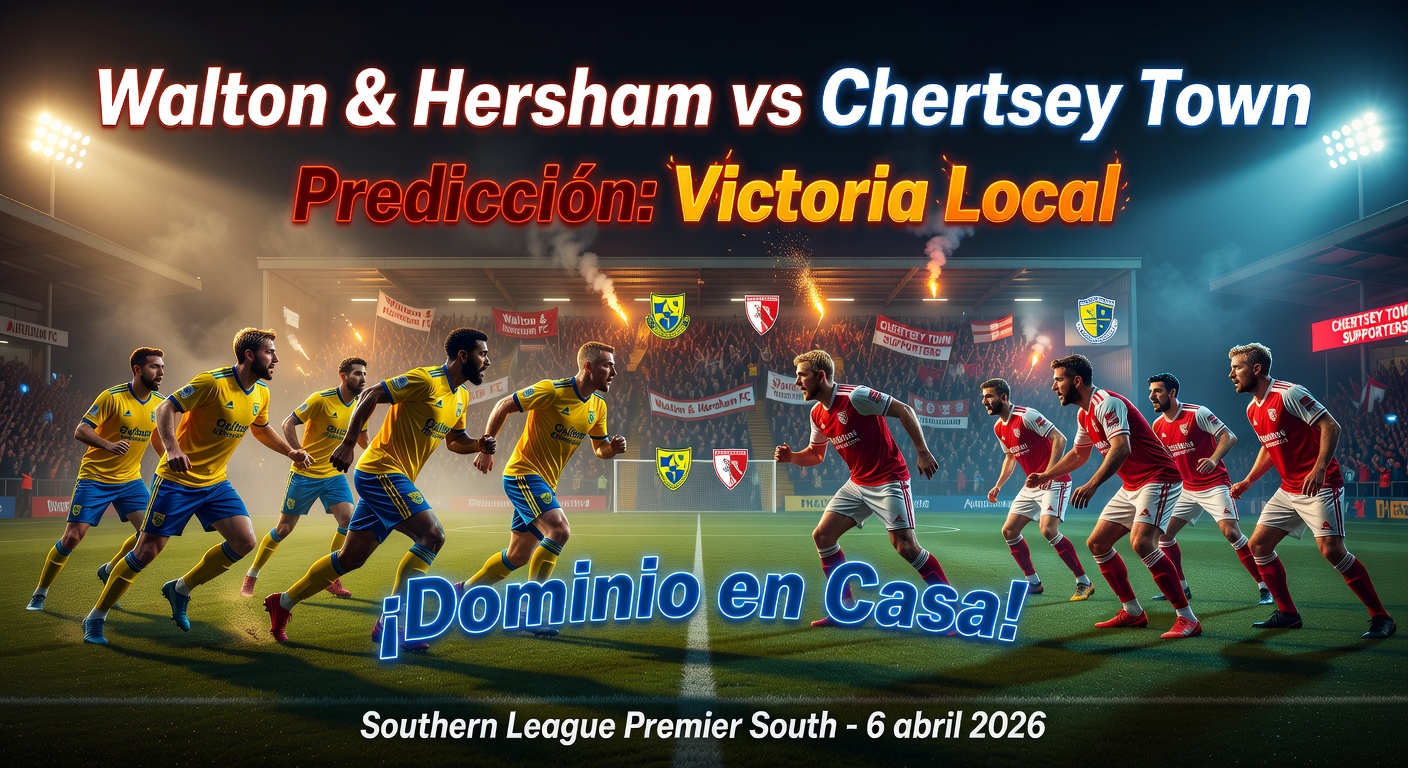 Walton & Hersham vs Chertsey Town Pronóstico / Prediction