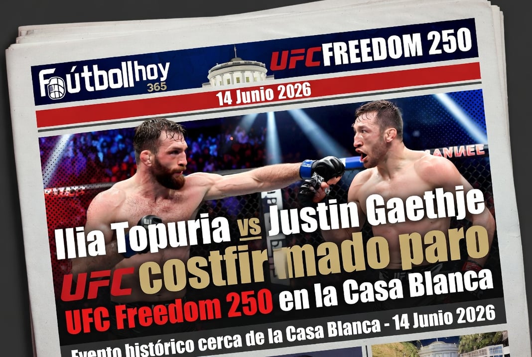 Ilia Topuria vs Justin Gaethje confirmado para UFC Freedom 250 en la Casa Blanca
