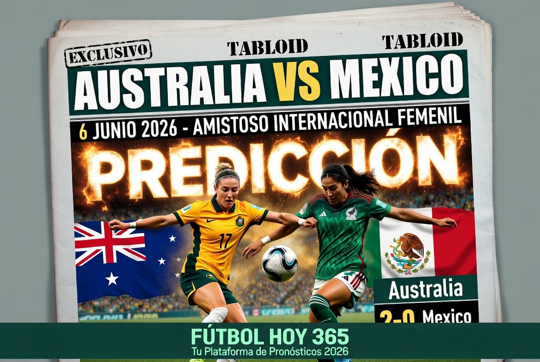 Australia vs Mexico 6 junio 2026 Prediccion Amistoso Internacional Femenil