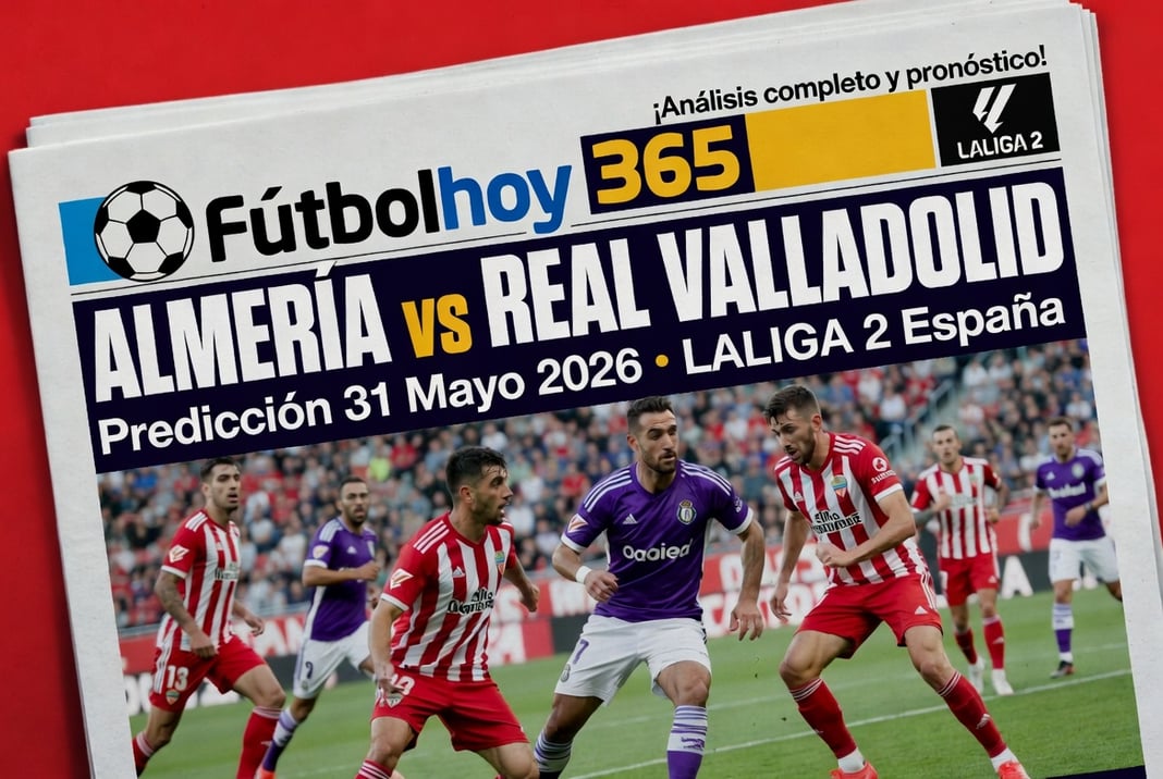 Almeria vs Real Valladolid Prediccion 31 Mayo 2026 LALIGA 2 España