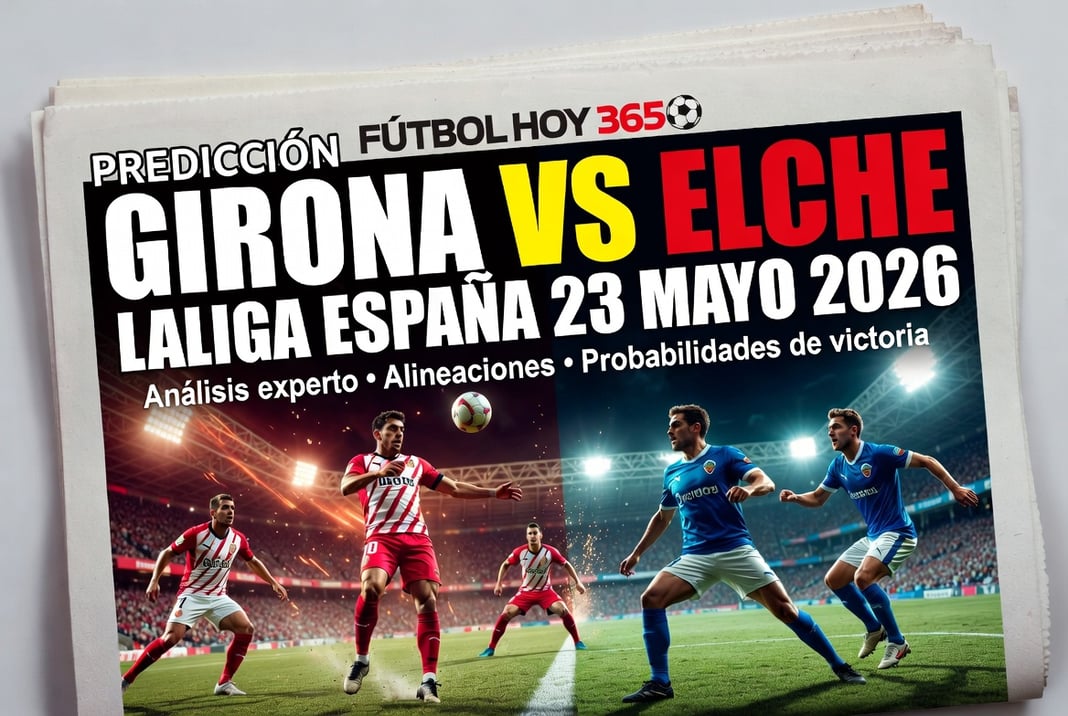 Predicción Girona vs Elche LaLiga España 23 Mayo 2026