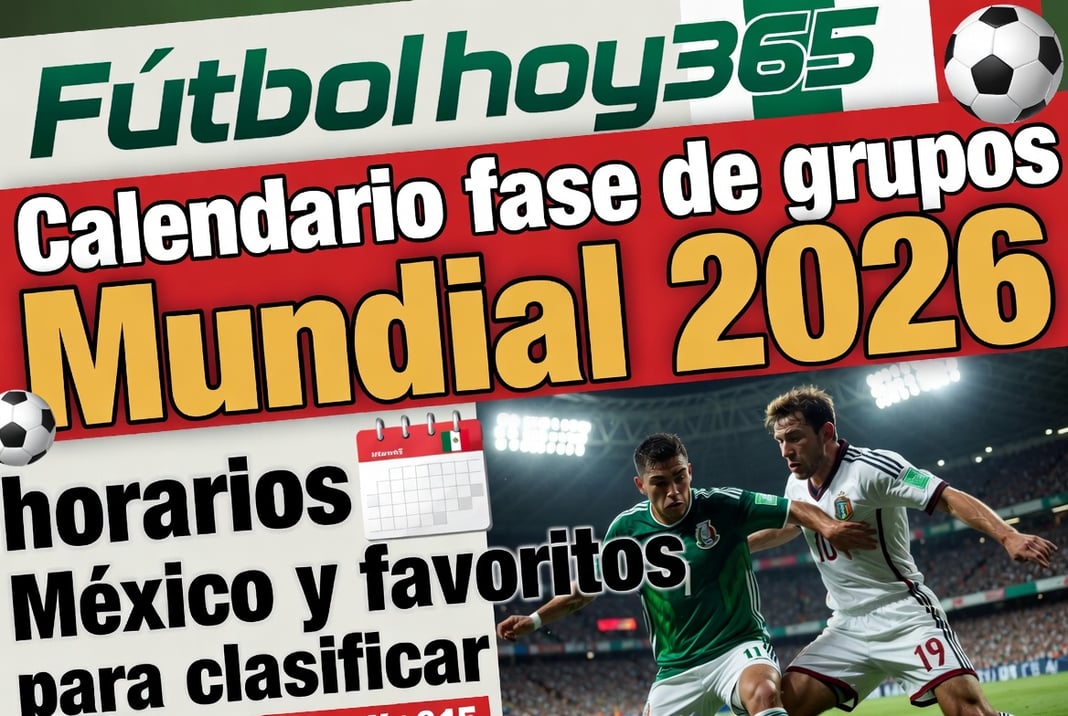 Calendario fase de grupos Mundial 2026 horarios México y favoritos para clasificar