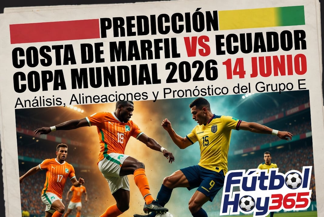 Predicción Costa de Marfil vs Ecuador Copa Mundial 2026 14 junio