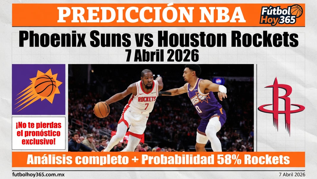 Predicción NBA Phoenix Suns vs Houston Rockets 7 Abril 2026