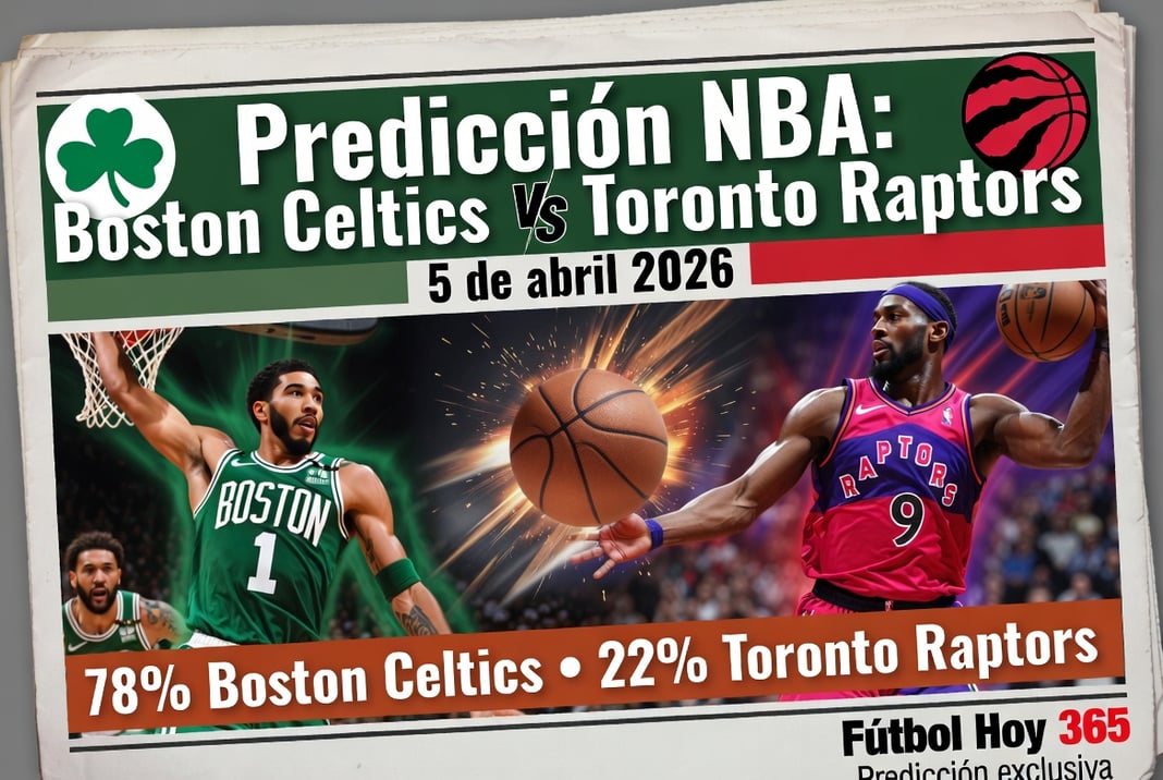 Predicción NBA Boston Celtics vs Toronto Raptors 5 de abril 2026