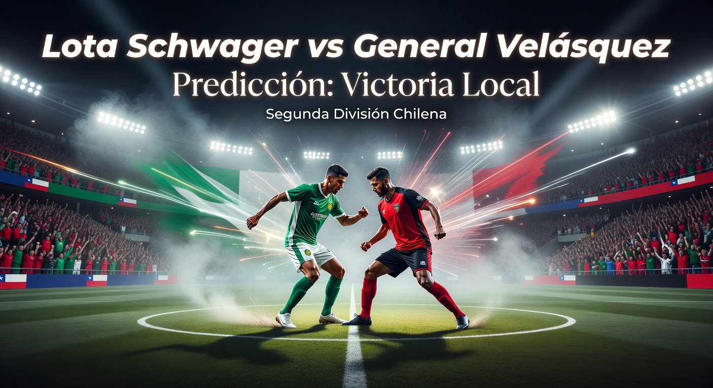 Lota Schwager vs General Velásquez Pronóstico / Prediction