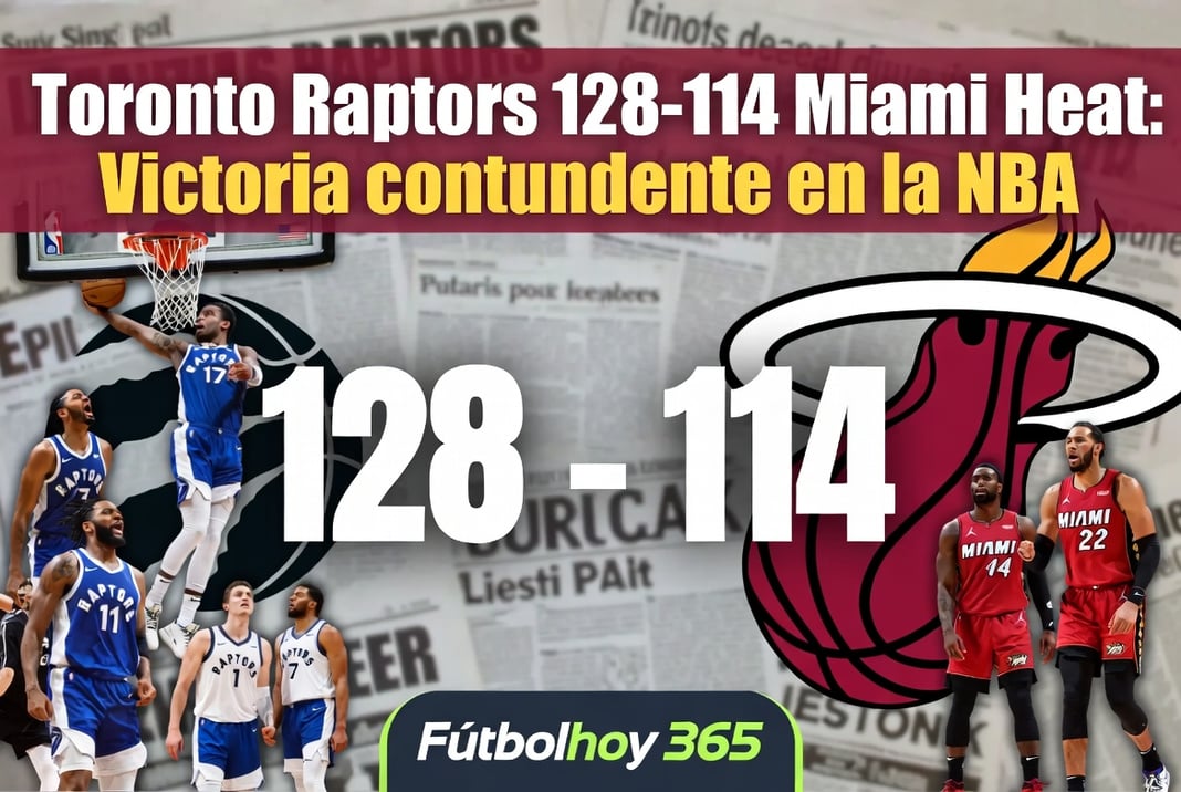 Toronto Raptors 128-114 Miami Heat Victoria contundente en la NBA