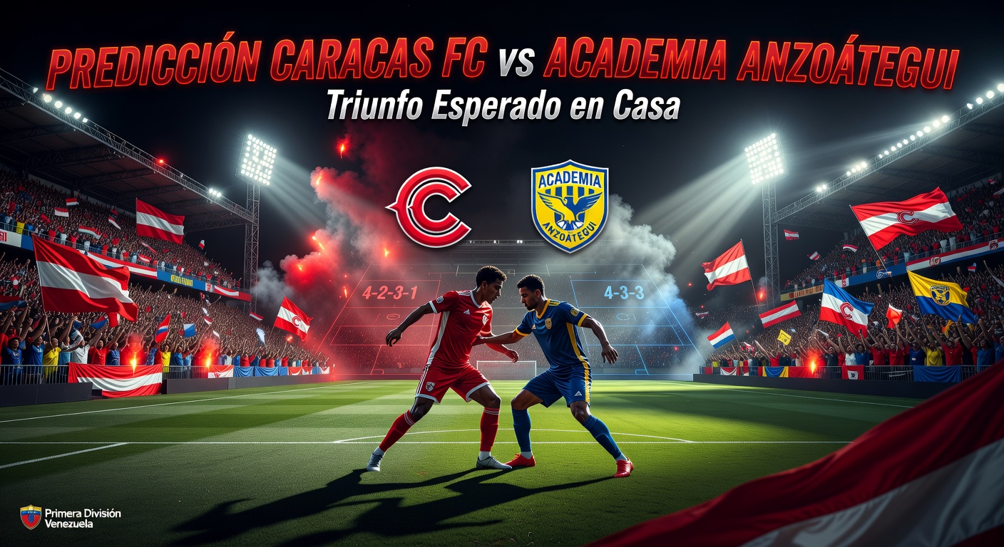 Caracas FC vs Academia Anzoátegui Pronóstico / Prediction
