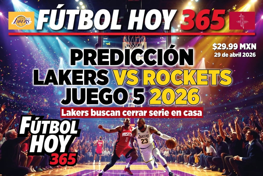 Predicción Lakers vs Rockets Juego 5 2026 Lakers buscan cerrar serie en casa