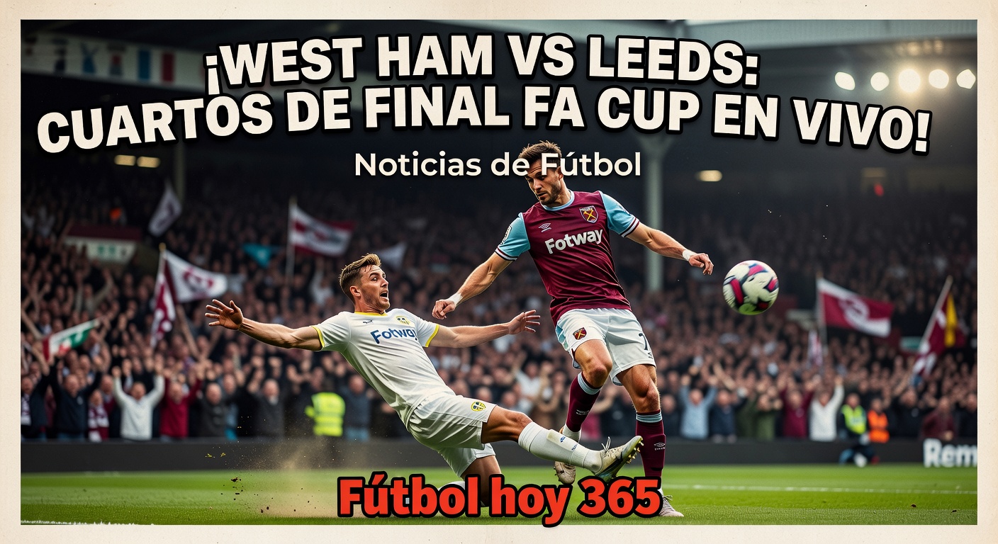 FA Cup Quarterfinal: West Ham vs Leeds United In Progress (BBC Sport)