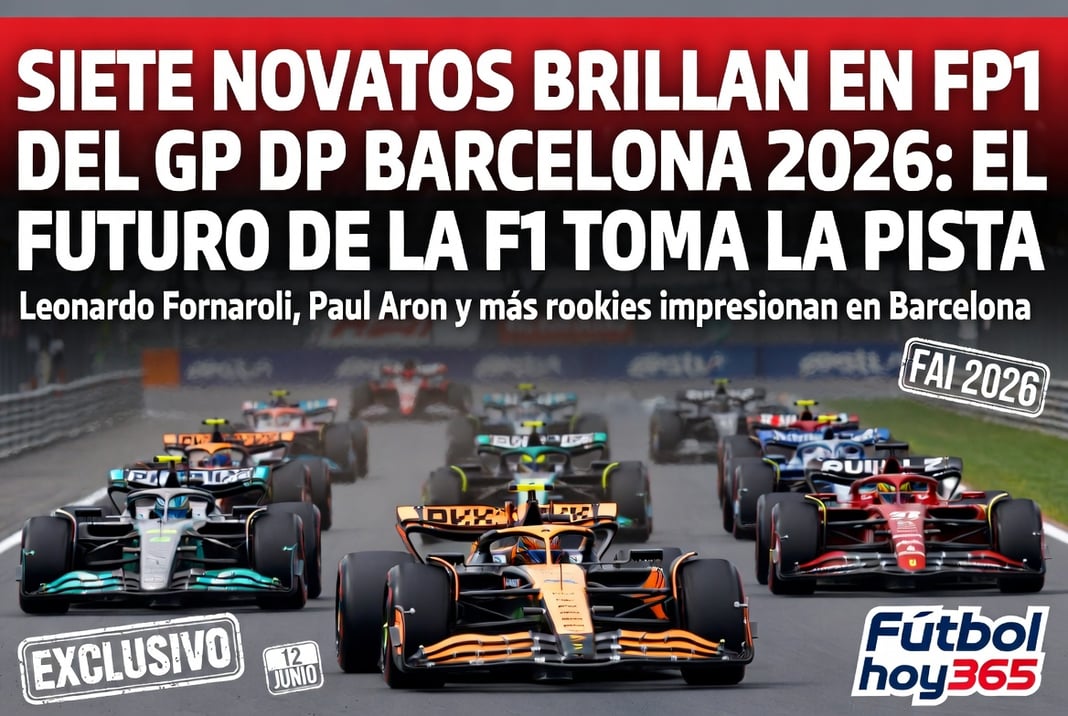 Siete novatos brillan en FP1 del GP de Barcelona 2026 el futuro de la F1 toma la pista