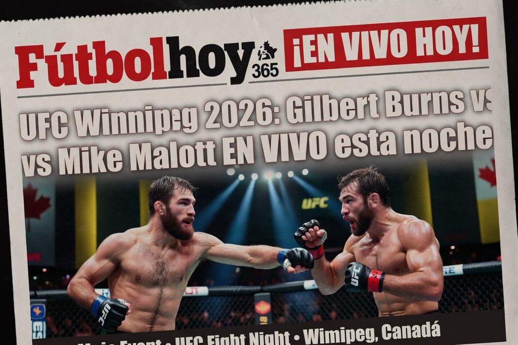 UFC Winnipeg 2026 Gilbert Burns vs Mike Malott EN VIVO esta noche