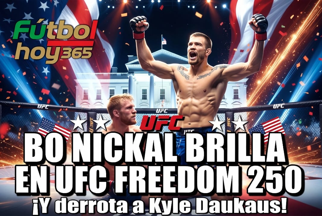 Bo Nickal brilla en UFC Freedom 250 y derrota a Kyle Daukaus