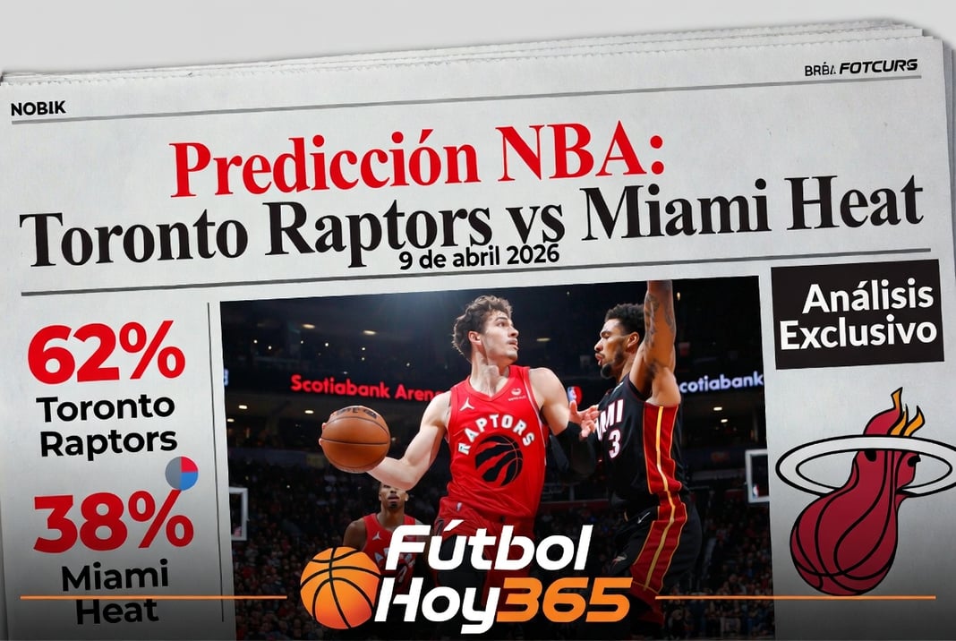 Predicción NBA Toronto Raptors vs Miami Heat 9 de abril 2026