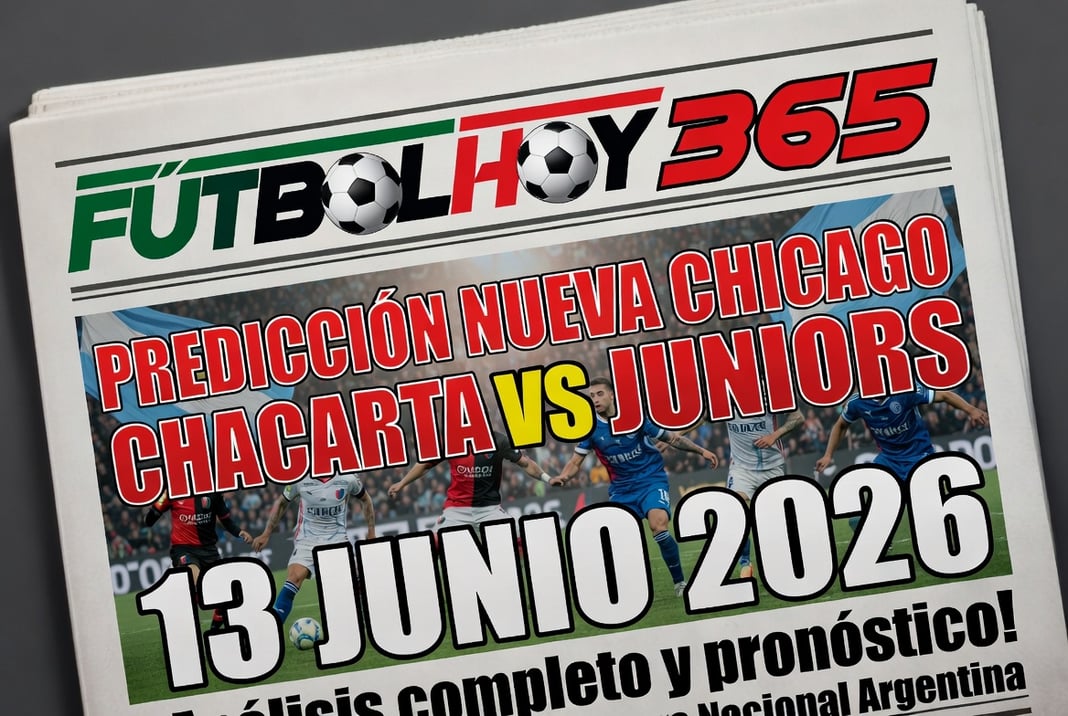 Predicción Nueva Chicago vs Chacarita Juniors 13 Junio 2026