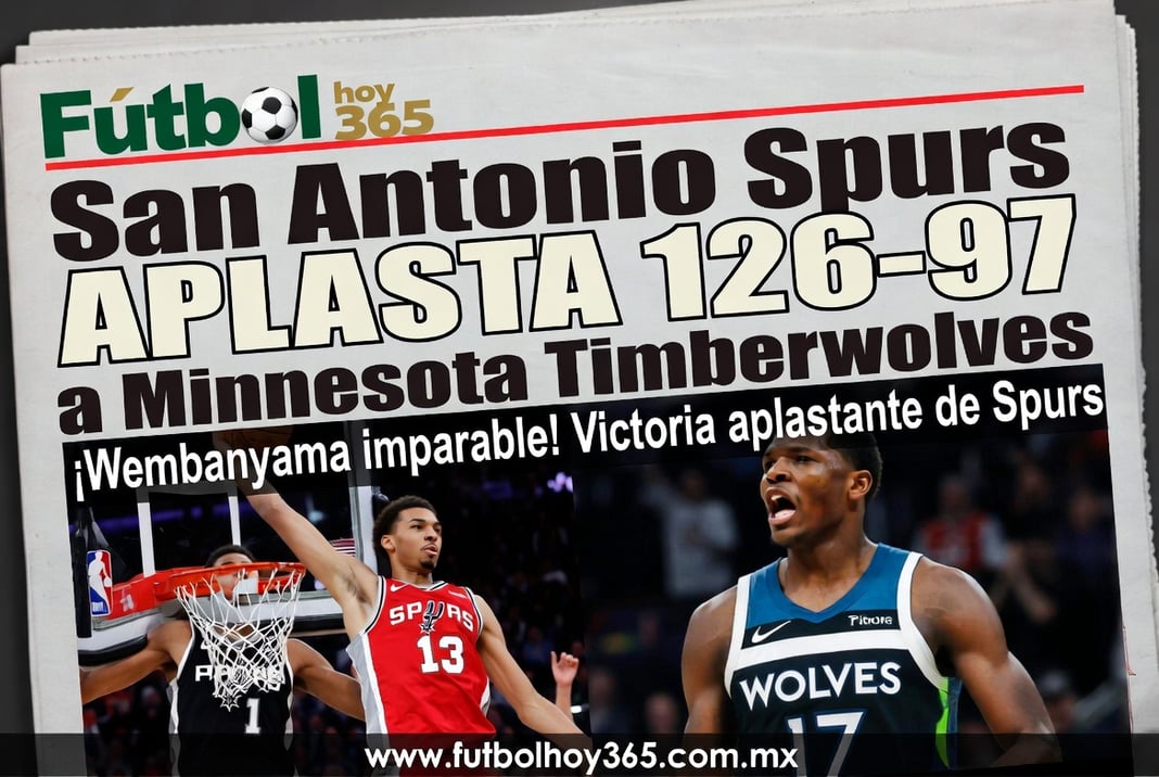 San Antonio Spurs aplasta 126-97 a Minnesota Timberwolves