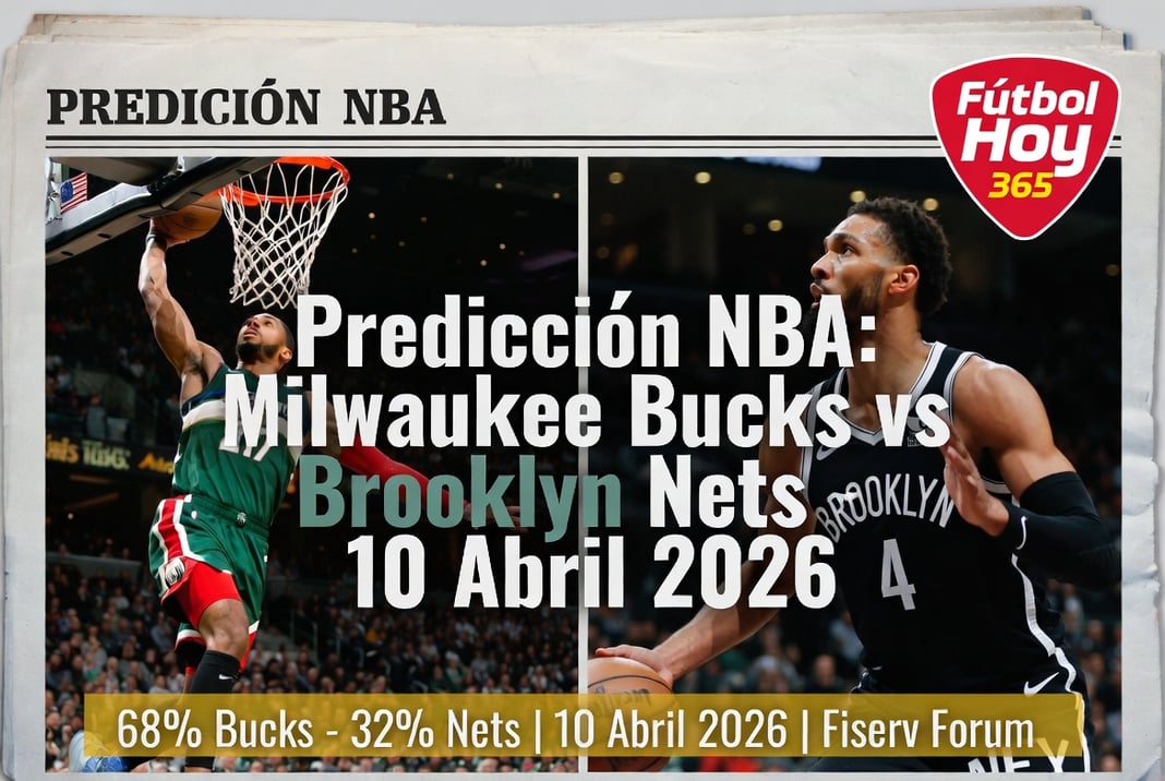 Predicción NBA Milwaukee Bucks vs Brooklyn Nets – 10 Abril 2026