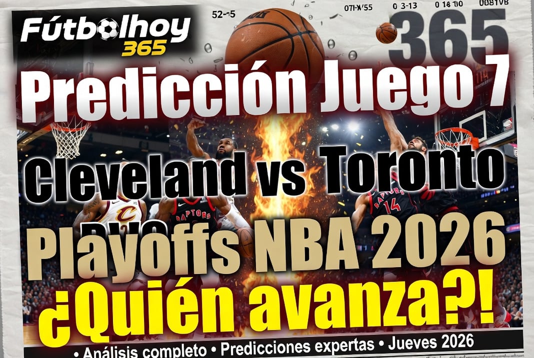 Predicción Juego 7 Cleveland vs Toronto Playoffs NBA 2026 ¿Quién avanza