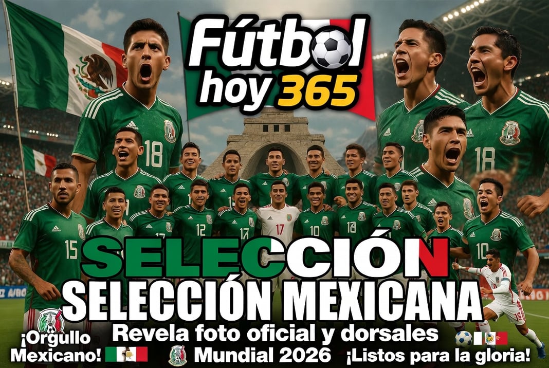 Selección Mexicana revela foto oficial y dorsales para el Mundial 2026