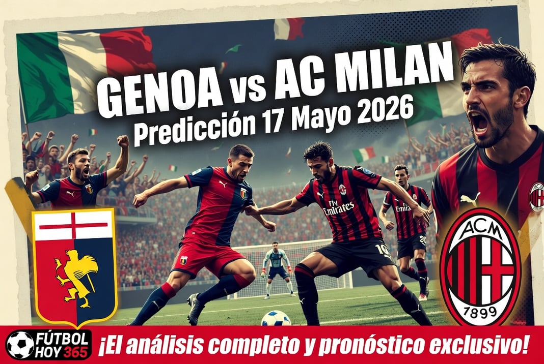 Genoa vs AC Milan Prediccion 17 Mayo 2026 Serie A