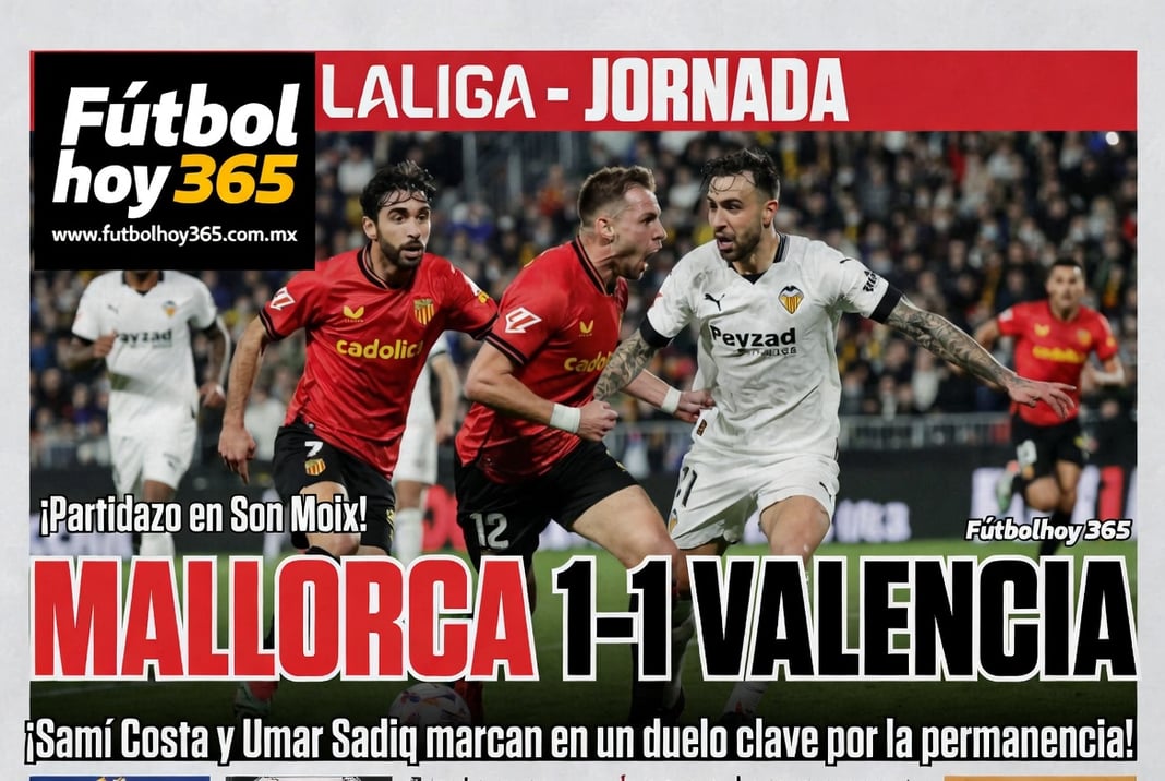 Mallorca 1-1 Valencia Empate dramático en la pelea por no descender en LaLiga