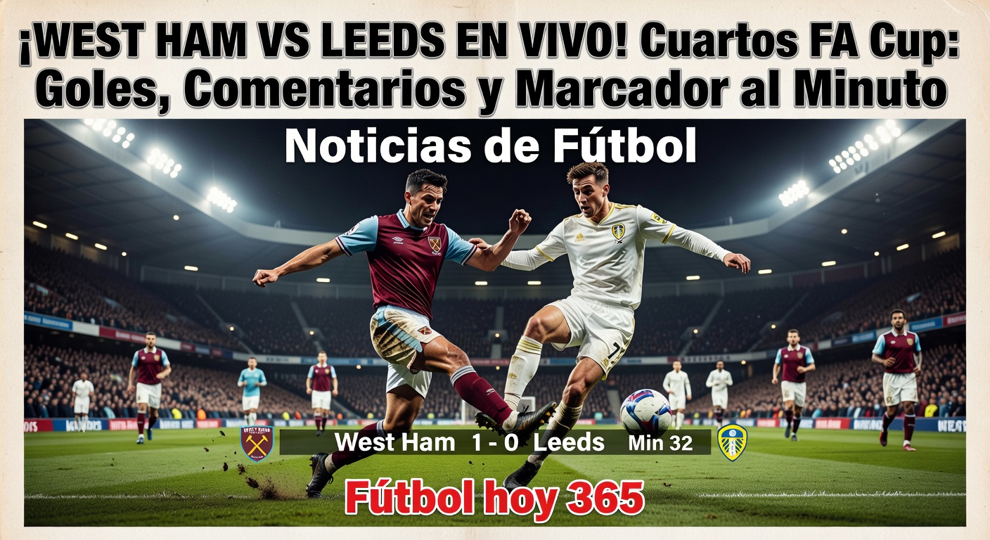 FA Cup QF: West Ham vs Leeds at 16:30 (BBC Sport)