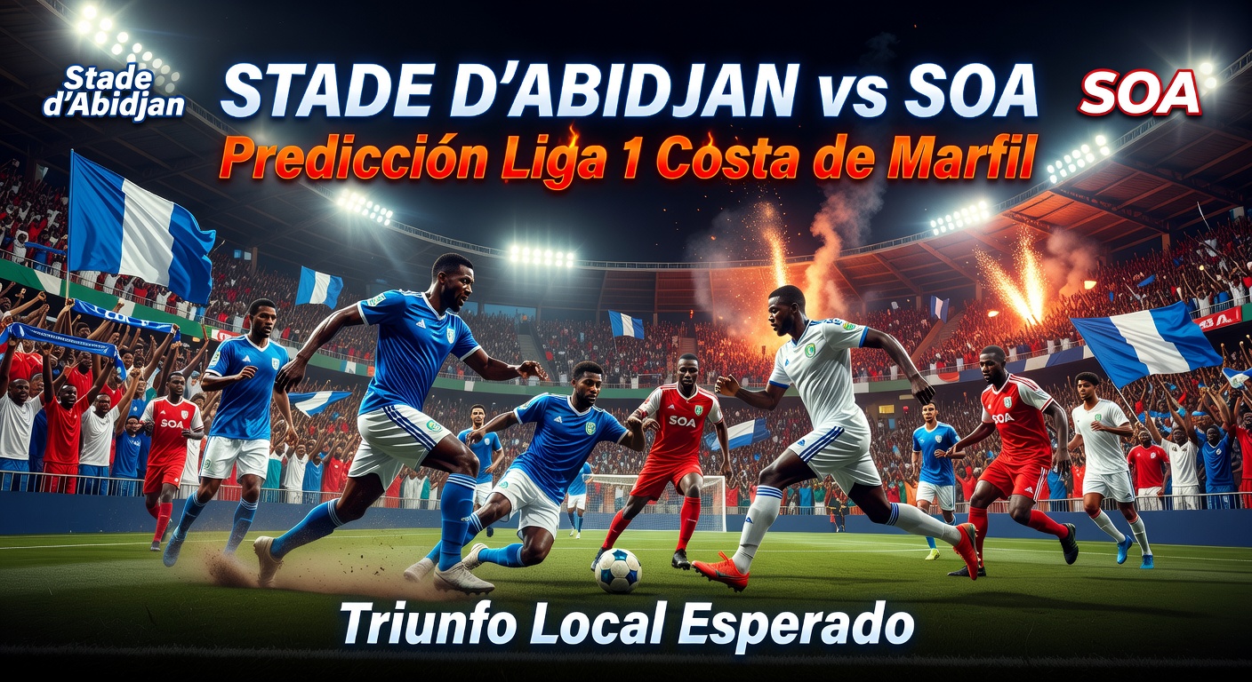 Stade d'Abidjan vs SOA Pronóstico / Prediction
