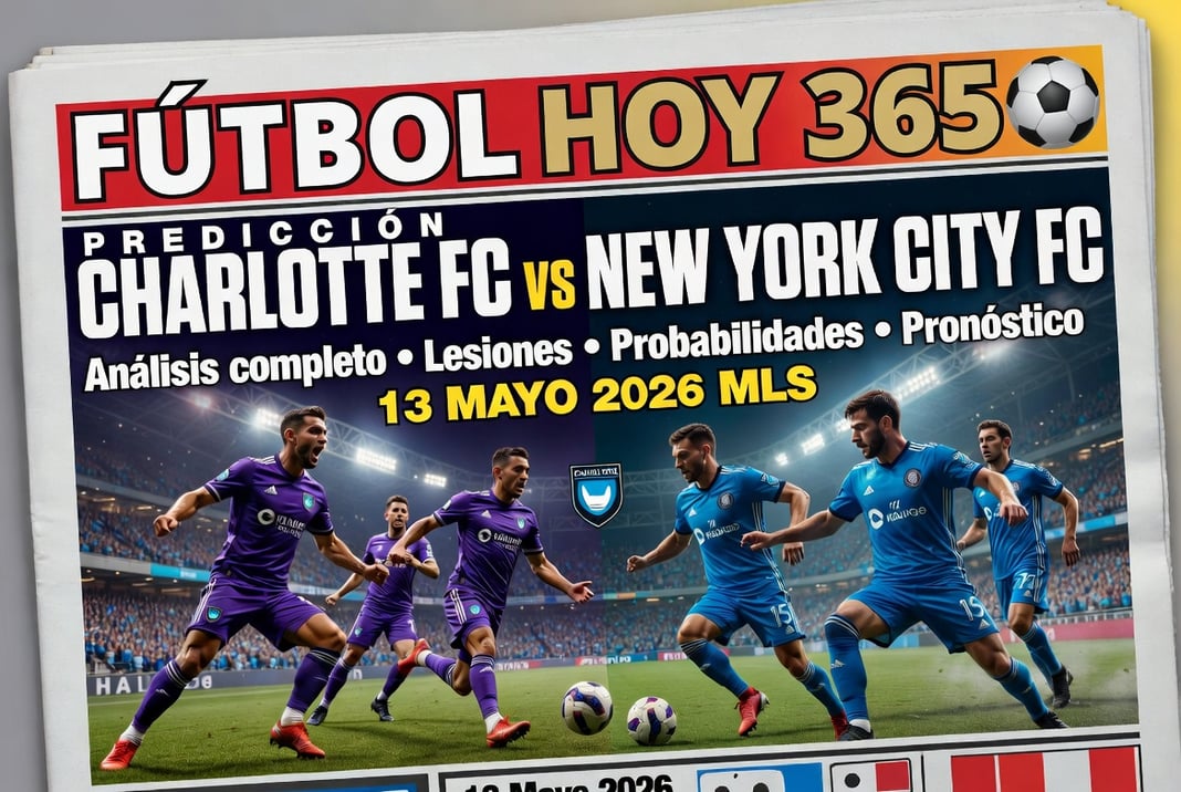 Prediccion Charlotte FC vs New York City FC 13 Mayo 2026 MLS