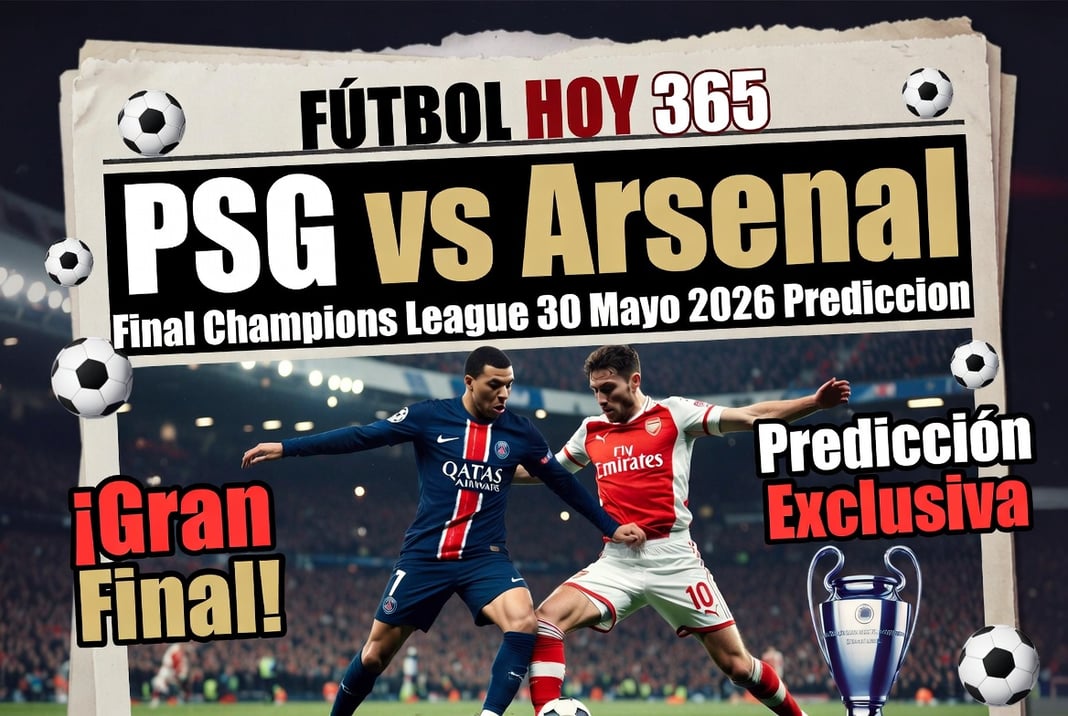 PSG vs Arsenal Final Champions League 30 Mayo 2026 Prediccion