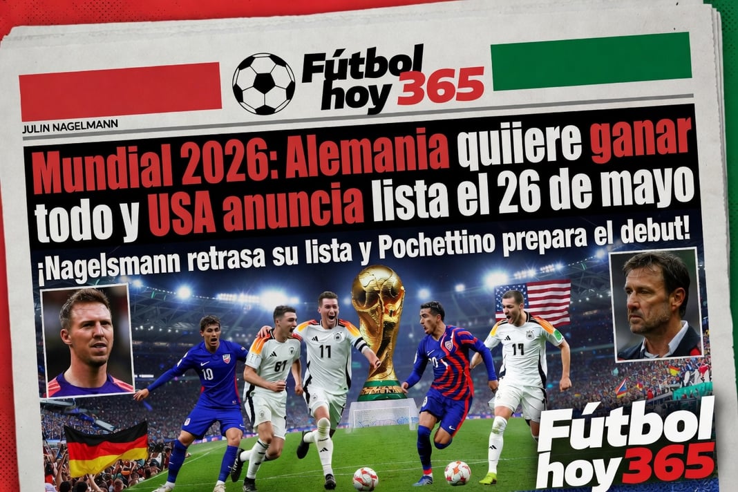 Mundial 2026 Alemania quiere ganar todo y USA anuncia lista el 26 de mayo