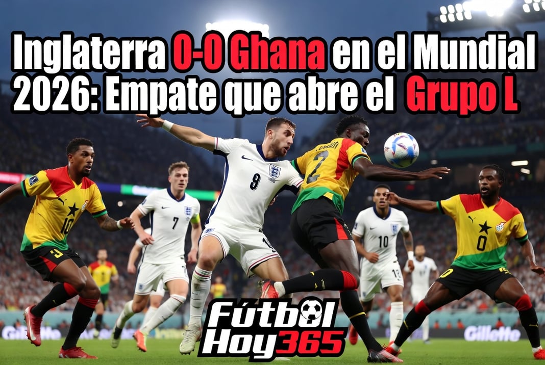 Inglaterra 0-0 Ghana en el Mundial 2026 Empate que abre el Grupo L Fútbol Hoy 365
