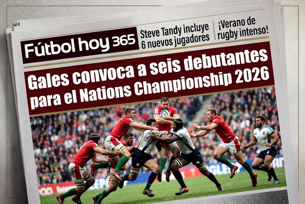 Gales convoca a seis debutantes para el Nations Championship 2026