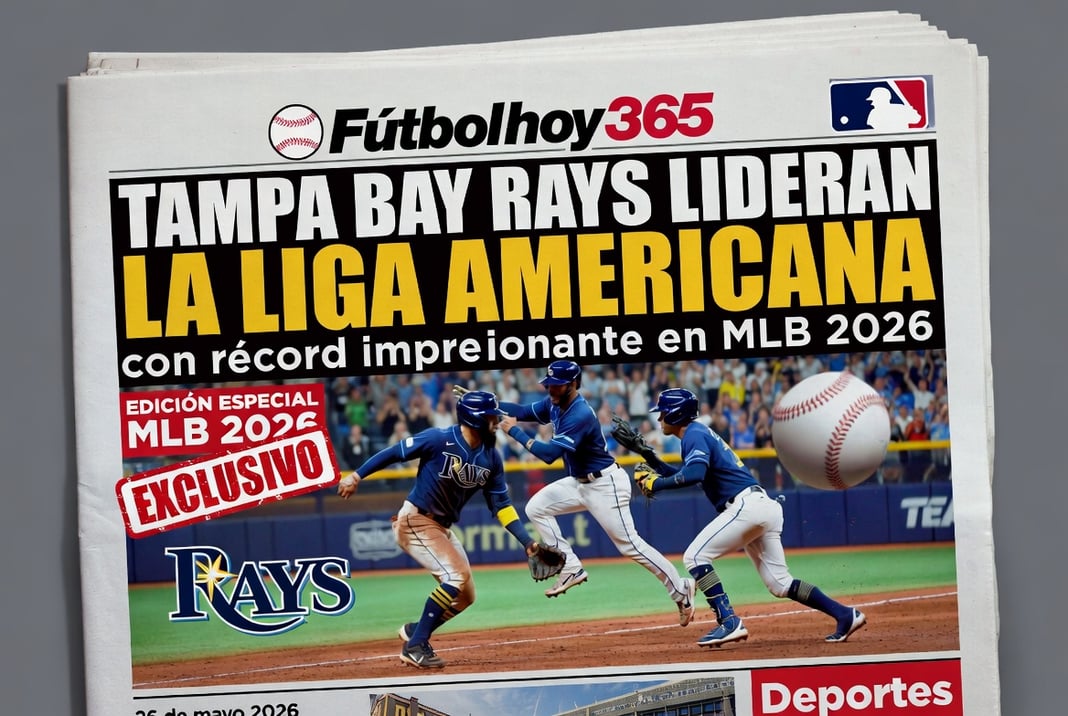 Tampa Bay Rays lideran la Liga Americana con récord impresionante en MLB 2026