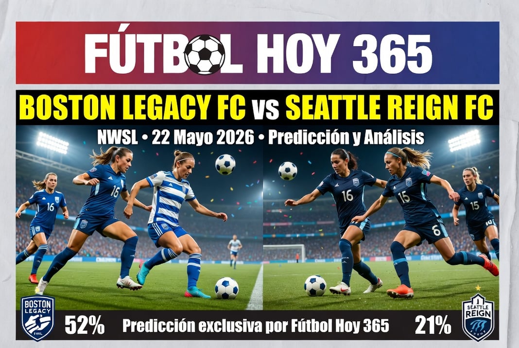 Boston Legacy FC vs Seattle Reign FC NWSL 22 Mayo 2026 Prediccion y Analisis
