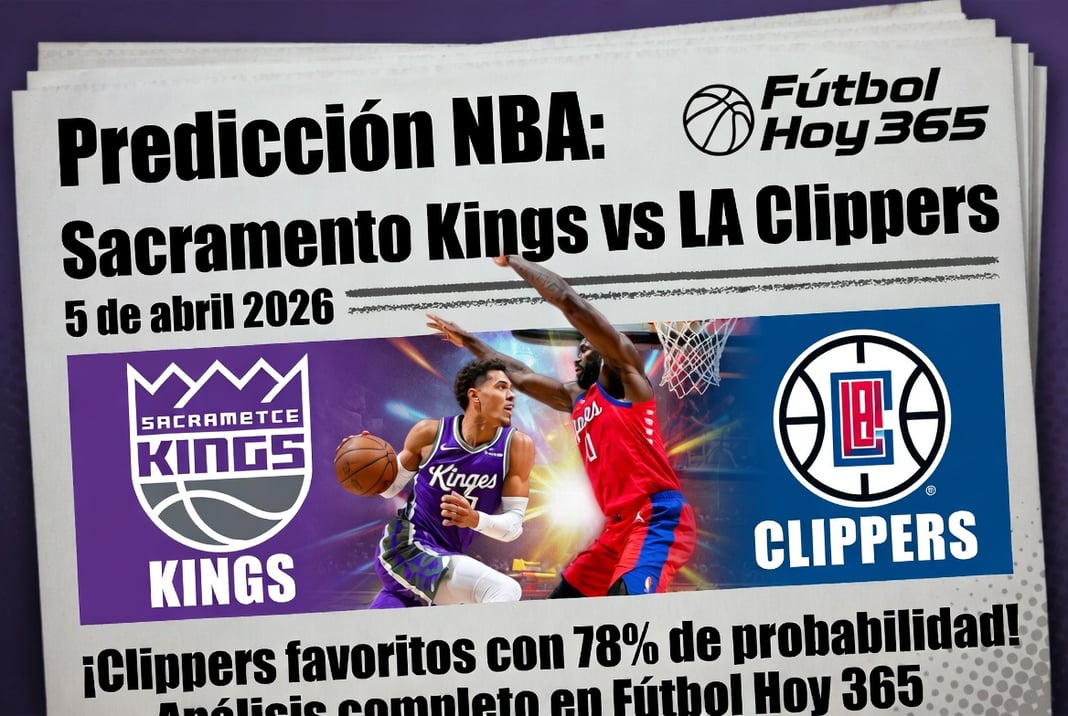 Predicción NBA Sacramento Kings vs LA Clippers 5 de abril 2026