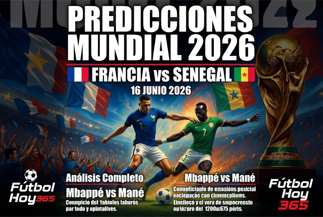 predicciones Mundial 2026 Francia vs Senegal 16 Junio 2026