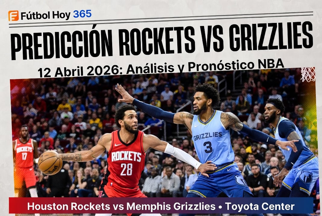 Predicción Rockets vs Grizzlies 12 Abril 2026 Análisis y Pronóstico NBA