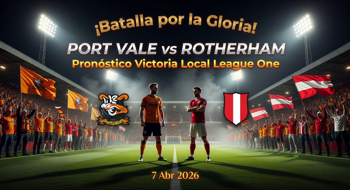 Port Vale vs Rotherham Pronóstico / Prediction