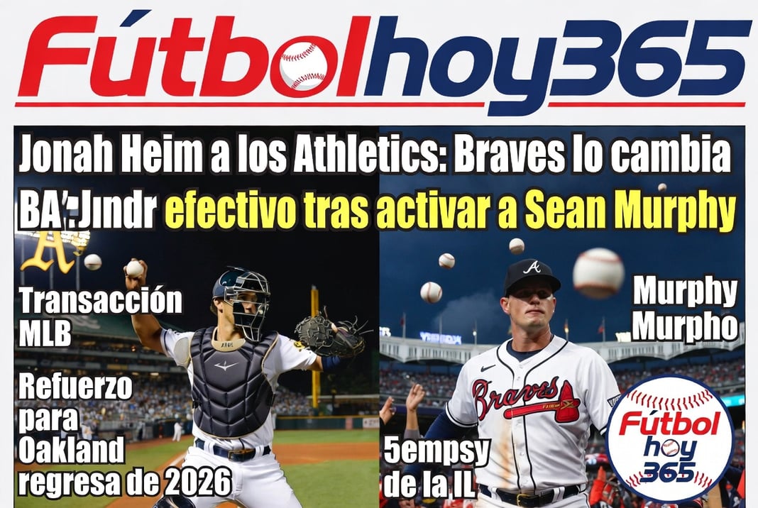 Jonah Heim a los Athletics Braves lo cambian por efectivo tras activar a Sean Murphy