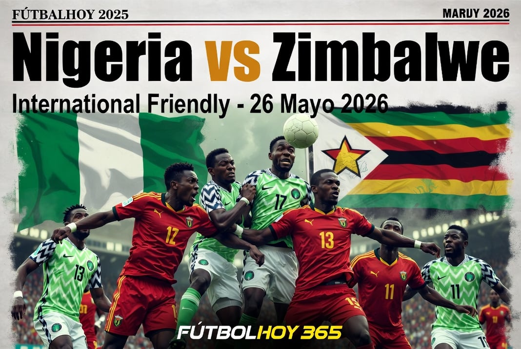 Nigeria vs Zimbabwe International Friendly 26 Mayo 2026